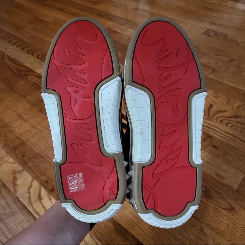Christian Louboutin Multicolor Sneakers with Red Soles - Picture 2 of 10